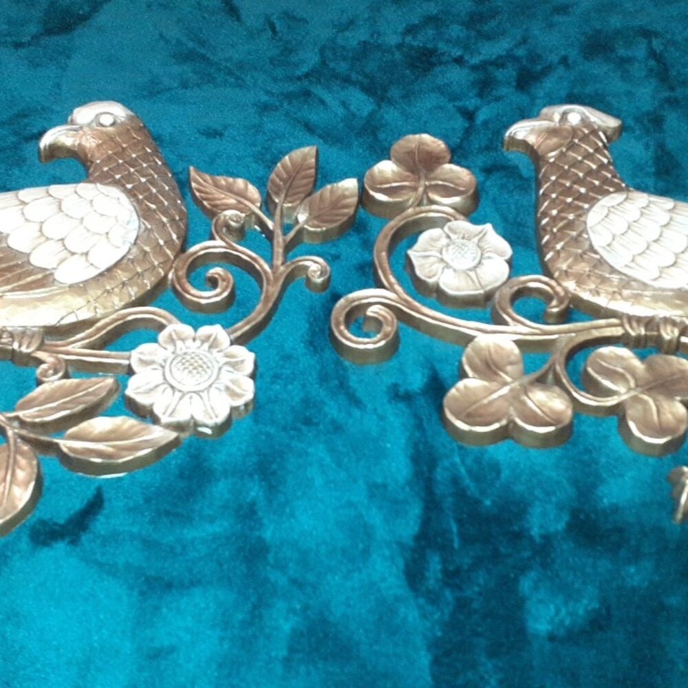 1966 SYROCO BIRD WALL HANGINGS SET OF 2 BEAUTIFUL - Picture 8 of 10